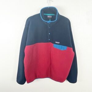 PATAGONIA Synchilla Men's Lightweight Snap-T Long Sleeves Pullover, Size Large